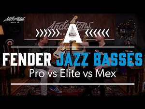 Fender Jazz Bass Shootout - Pro vs Elite vs Mex Standard