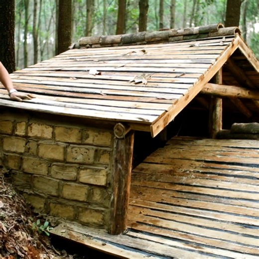 Part 3: Alone in the Forest Building a Wooden Underground Shelter and Cooking from Nature #survival #shelter #bushcraft #camping | Viral TV1