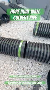 Culvert Pipe - HDPE Dual Wall - Storm Water Drainage Solutions - Storm Drains Tampa Florida