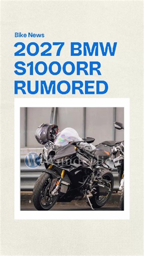Rumored look of the 2027 BMW S1000RR. This is currently in the testing and hopefully will go into production next year, what do you think? #bmws1000rr #s1000rr #fypシ #bikelife #ridwantalktech