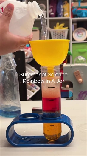 Rainbow in a Jar Science Experiment: Density Layers