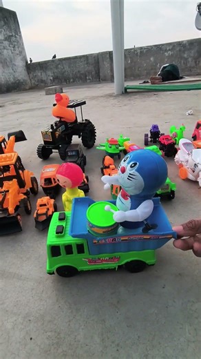 Mini Remote Control Track Pr Doraemon Sawari karte hua 🚚🐰🐰