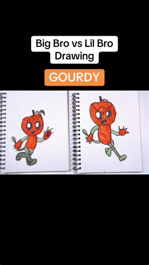 Drawing GOURDY from DANDYS WORLD Art Tutorial