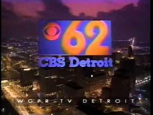 WGPR Detroit 62 CBS id May 1995