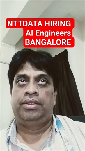 NTT DATA Hiring AI Engineer 🔥 Agentic AI | Python | Bangalore | Apply Now