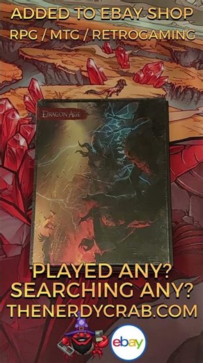 TheNerdyCrab.com new items listed on ebay. Dragon Age