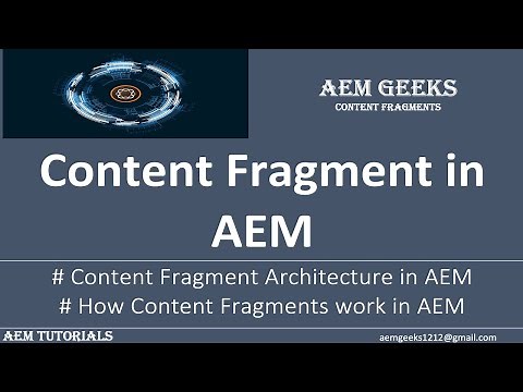 Content Fragment #1 | Content Fragments in aem