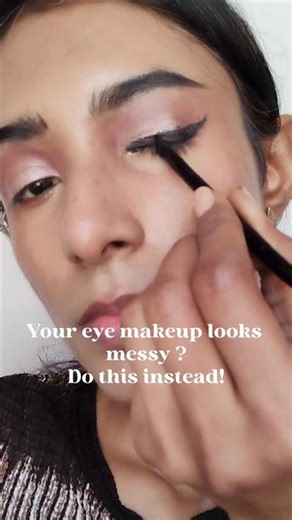 Here's how I fixed a bad eye makeup, it's simple ,quick and easy 😍 #shorts #eyemakeup #makeup