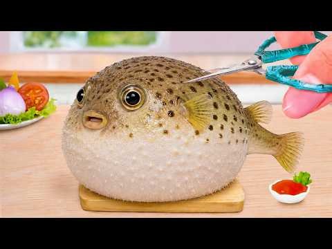 Easy Tiny Cooking 🐟 Yummy Miniature Baked Fish Salt and Pepper by Clover Mini Kitchen