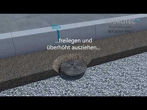 Einbau von höhenverstellbaren Straßenkappen