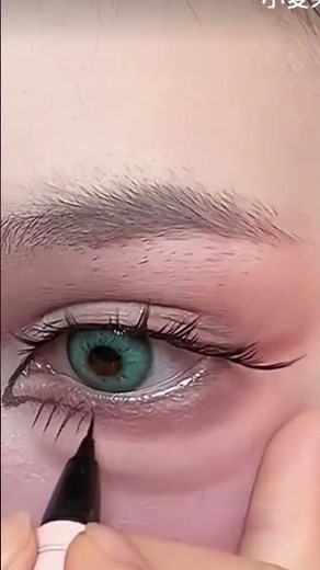 Anime Eyes tutorial #douyin #anime #makeup #makeuptutorial