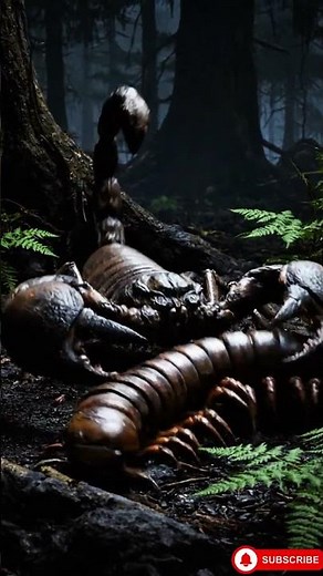 Pulmonoscorpius: The Ancient Scorpion's Deadly Venom Strike #300millionyearsago #PrehistoricAnimals