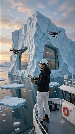 World's Most Stunning Iceberg Hotel Construction | Cinematic DIY Build