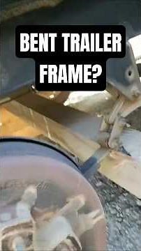 HOW TO straighten a bent trailer frame.