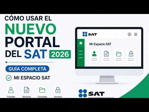 🚀 Cómo Usar el NUEVO Portal del SAT 2026 | Guía Completa de Mi Espacio SAT