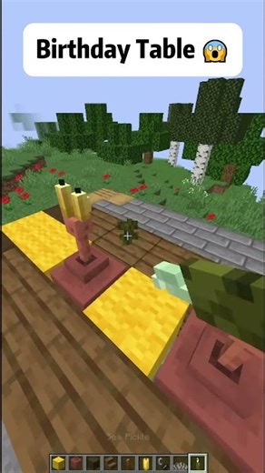 Minecraft Birthday Table 🤓 #minecraft