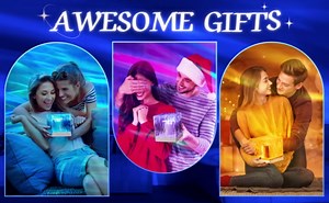 One Fire Teenager Girl Gift Ideas Northern Lights Projector,18 Colors Aurora Light Projector,Dimmable Aurora Projector Mood Lighting for Bedroom Lights,Remote Galaxy Light Projector Purple Lamp