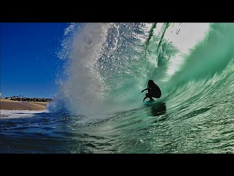 Surfing on a Body Board at The Wedge. My best Stand Up BodyBoarding waves Ever!