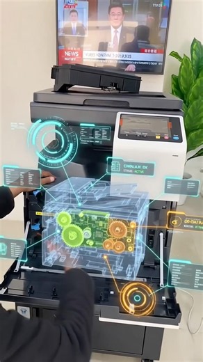 Best Low Budget Colour Copier #konicaminolta #machine #printer #printerrepair #asmr