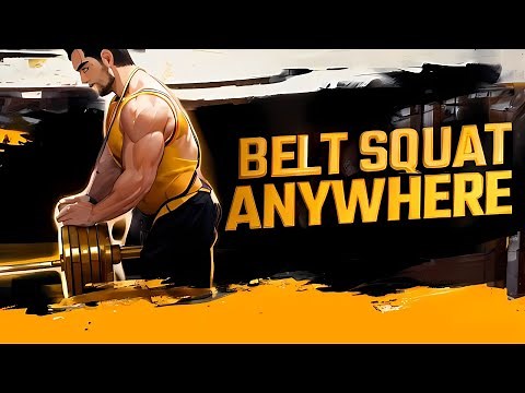 Do Belt Squats ANYWHERE! (Home or Public Gym - No Machine Needed- DIY)