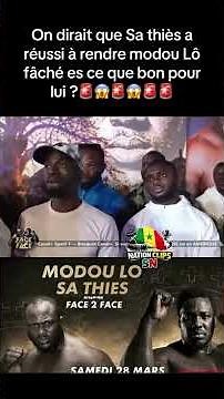 Sa Thies à réussi à rendre Modou Lo fâché #luttesénégalaise