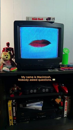 My Name Is Macintosh. Nobody Asked Questions. | Blank Check 1994 on a Real CRT