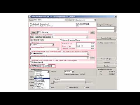 Erfassung einer SEPA-Lastschrift in Profi cash