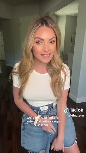 These Agolde long, loose fit SHORTS are the most comfortable pair of jean shorts i own!!! 10/10 on comfort. Investment piece for sure, theyre pricey but when you find that pair you’ll wear everyday, it may be worth it! @AGOLDE @Revolve 5’2” 110lbs size 25 #agolde #jeanshorts #shorts #denimshorts #agoldeshorts #revolve #ttsacl