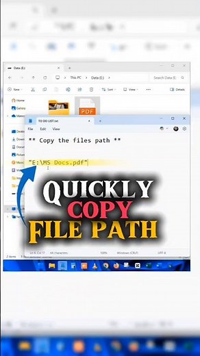 Quickly copy files & folders path using just Keyboard Keys | How to copy files & folders path? #pc