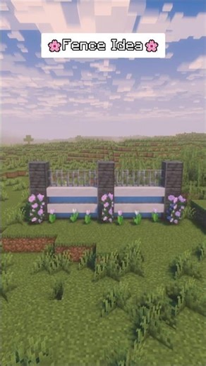 Aesthetic Modern Flower Fence in Minecraft! 🌸✨