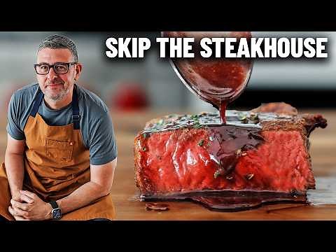 This Insanely Good Steak with Red Wine Sauce Will Ruin Every Steakhouse For You
