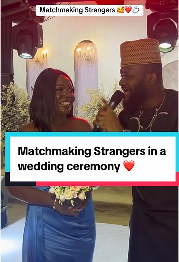 Matchmaking Strangers in a wedding ceremony #matchmaking #love