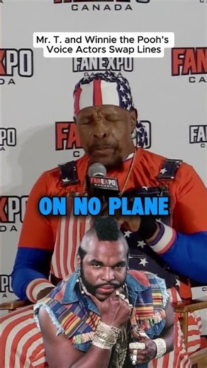 Mr T. and Winnie The Pooh's voice actor swap lines