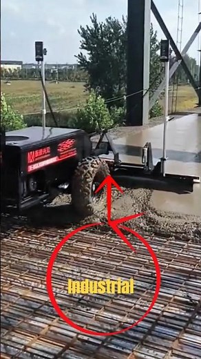 Laser Screed Machine for Perfect Concrete Leveling | Automatic Concrete Finishing Technology.