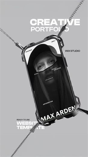 Pixlspace | Web Design Studio on Instagram: "Wix Studio website template for creatives that understand that presentation matters! 🧑🏽‍💻 With custom coded hover effects, a minimalist monochrome UI that puts your work front and center, and integrated CMS, makes this template perfect for rising stars in the creative industry! Fully optimized for all screens, easy to edit and ready to go live in a few minutes! Get it on the wix studio marketplace, or in bio! . . . . . @wixstudio #builtonwixstudio 