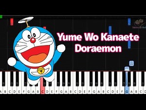 Yume Wo Kanaete Doraemon (Piano Tutorial) Doraemon Opening Song
