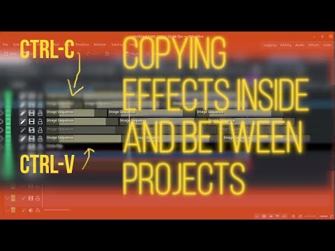 Copying Effects (DRAG and DROP) inside and Between Projects in KDENLIVE [PRODUCTIVITY!]