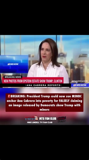 Right Wing Uncut on Instagram: "🚨BREAKING: President Trump could now sue MSNBC anchor Ana Cabrera into poverty for FALSELY claiming an image released by Democrats show Trump with minors."