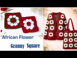 How to Crochet African Flower Granny Square 🌸 | Step by Step for Beginners