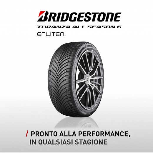 Massima sicurezza e pieno controllo tutto l’anno con il nuovo pneumatico Turanza All Season 6 di Bridgestone. 🏆 Vincitore del test su pneumatici quattro stagioni per SUV di AUTO BILD ALLRAD. | Bridgestone
