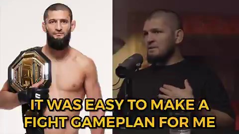 💡Khabib says Khamzat always makes a mistake by going too hard with the wrestling in the R1 and ultimately gassing himself out.The podcast was filmed a year ago:⚡️Khabib: "I always had the same gameplan, I was taking the fight to the ground. And I would attempt 100 takedowns if required.But you don't see that in Khamzat's fights. He usually starts going full wrestling, and when it doesn't work out, he starts striking with those guys while he is gassed.But if started just striking with Gilbert an