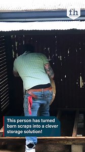 19K views · 19 reactions | Turning old barn scraps into smart storage. This DIY project is the perfect blend of rustic and functional! #familyhandyman #diy #diyproject #upcycle #woodworking #storagesolutions | Family Handyman | Facebook