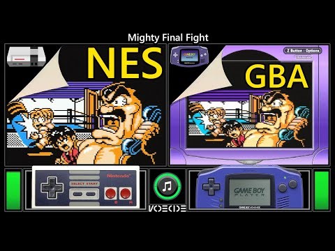 Mighty Final Fight (NES vs GBA) Real Hardware Comparison
