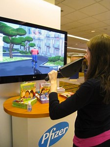 A view of Lombard street made with Blender3D and wireless bmx handlebars using Arduino and Adafruit parts