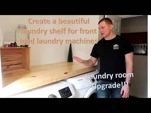 How to make a folding station over front load laundry machines