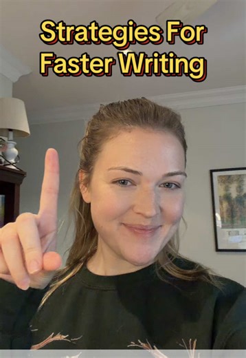 Strategies for faster writing (feat. my cat hair covered sweatshirt) ✍️ #writing #writer #fictionwriter #debutauthor #debutnovel