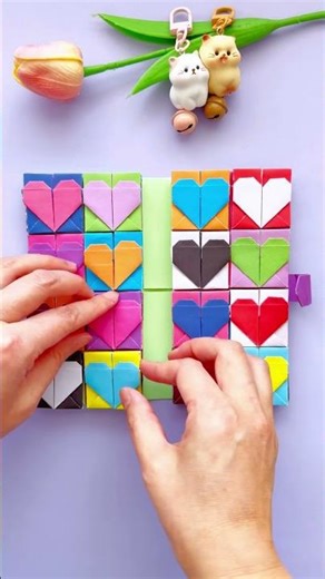 Rainbow Color Paper wallet with 5 layer pockets Showoff#diy