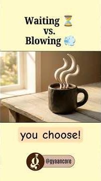 Why Blowing on Hot Coffee Works (Heat Transfer Explained!) ☕💨 #gyaancore