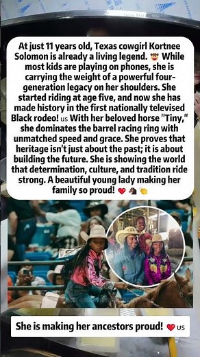11-Year-Old Cowgirl Made History At Black Rodeo