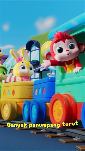 Naik Kereta Api ♪ Lagu anak Indonesia populer ♪ BabyZu (Part 1)